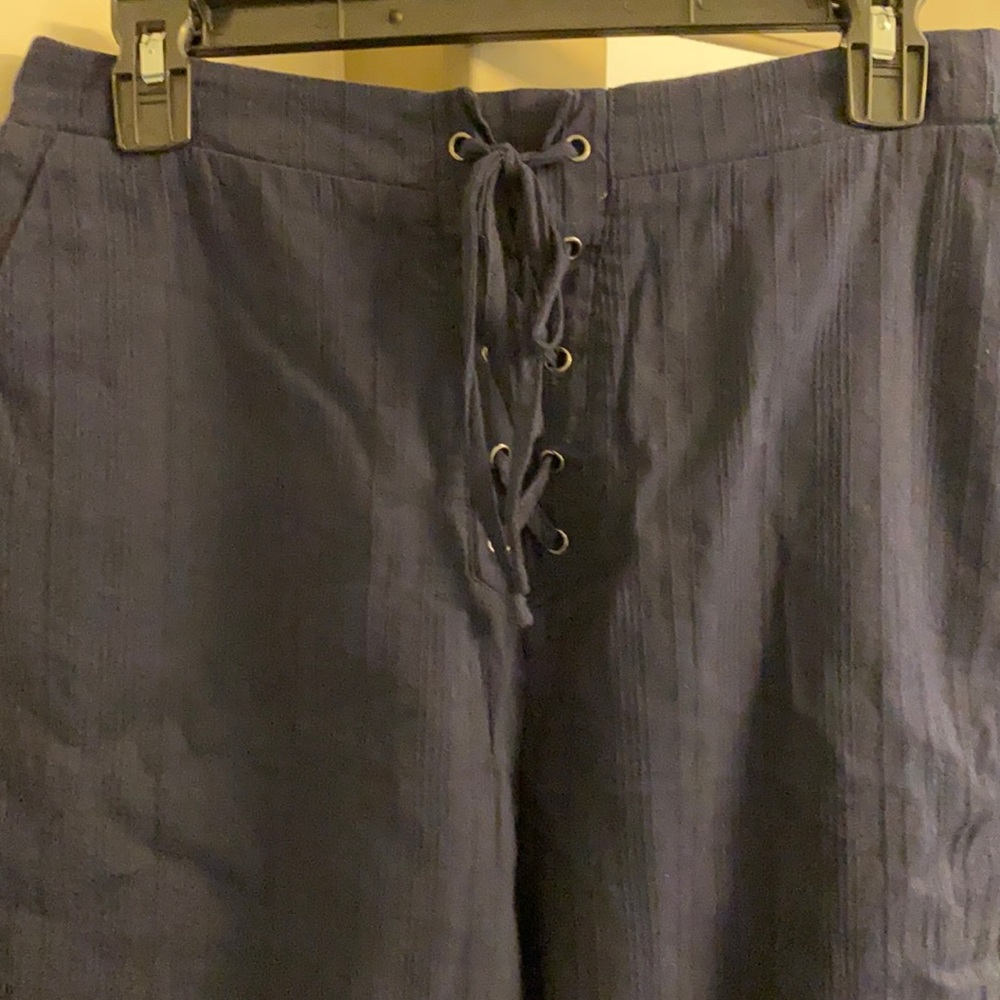 NWT HoneyBelle Pants; Size L; Navy